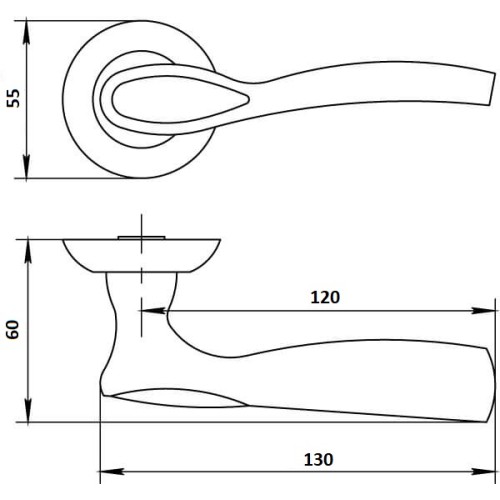 Ручка Vettore R07.023 GR (Графит)
