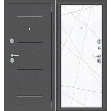 входная дверь Porta R 104.15 Антик серебро/Snow Art