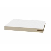 Добор телескоп. 1 паз 105*10*2070мм. Белый лёд