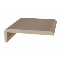 Перекладина наличника плоский телескоп. 75*6*2050мм. Ясень тёмный