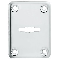 Декоративная накладка ESC081/0-SS (нержавейка) на сув. замок без шторки (1 шт.) тех.упак.