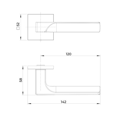 Ручка раздельная K.JS51.ALETTO SSG-39 сатин.золото