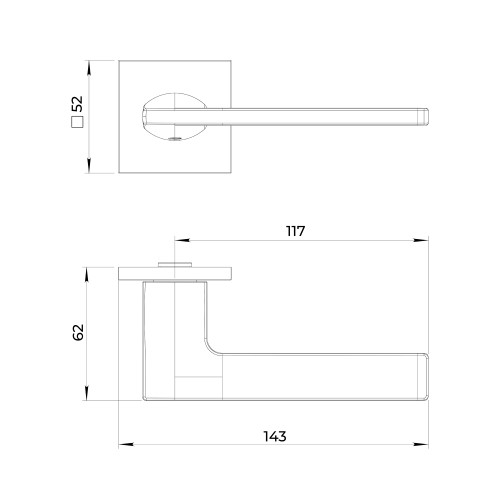 Ручка раздельная K.JS51.PROMO SSG-39 сатин.золото