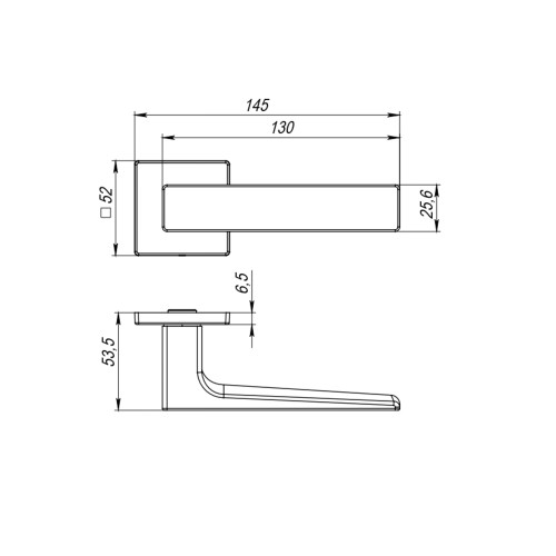 Ручка раздельная K.RL52.REDLINE (RED LINE RL) BL-24 черный