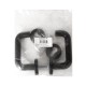 Комплект дверных ручек с накладками под цилиндр FR.DH57.0219 NE (DH-0219 NE) 9x140 мм, BL-24 черный