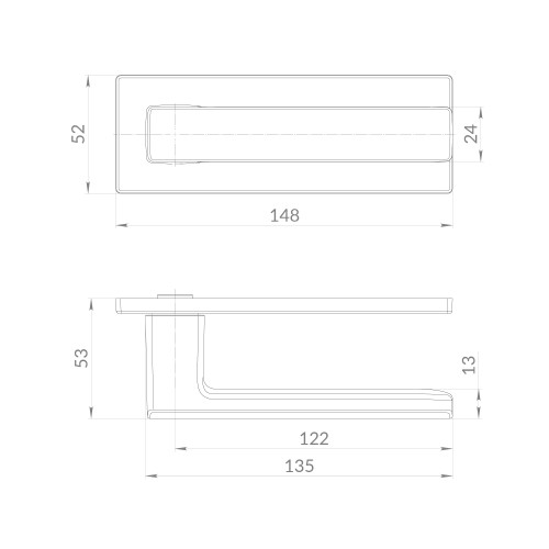 Ручка раздельная K.EST.Q52.MEGA XL BL-24 черный