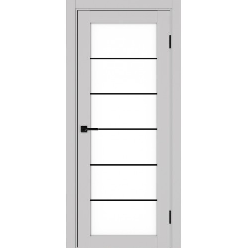 Турин 501.2 АСС молдинг SB, цвет пепельный, заполнение LACбелый, размер 200*80 см.