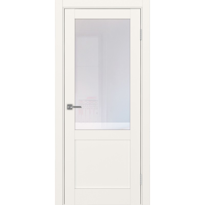 Межкомнатная дверь Турин 502.21, цвет, бежевый, заполнение Прозрачное, размер 200*80 см.