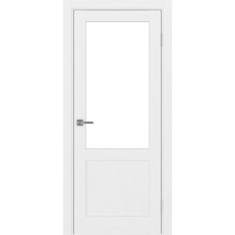 Межкомнатная дверь Турин 502.21, цвет белый лёд, заполнение LACбелый, размер 200*45 см.