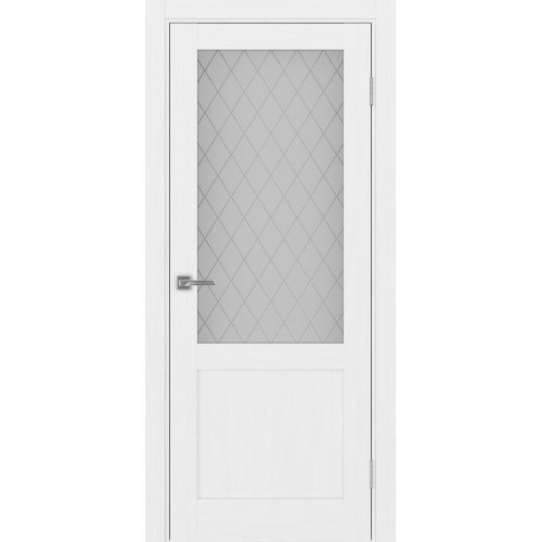 Турин 502.21, цвет белый лёд, заполнение Кристалл бесцветное, размер 200*80 см.