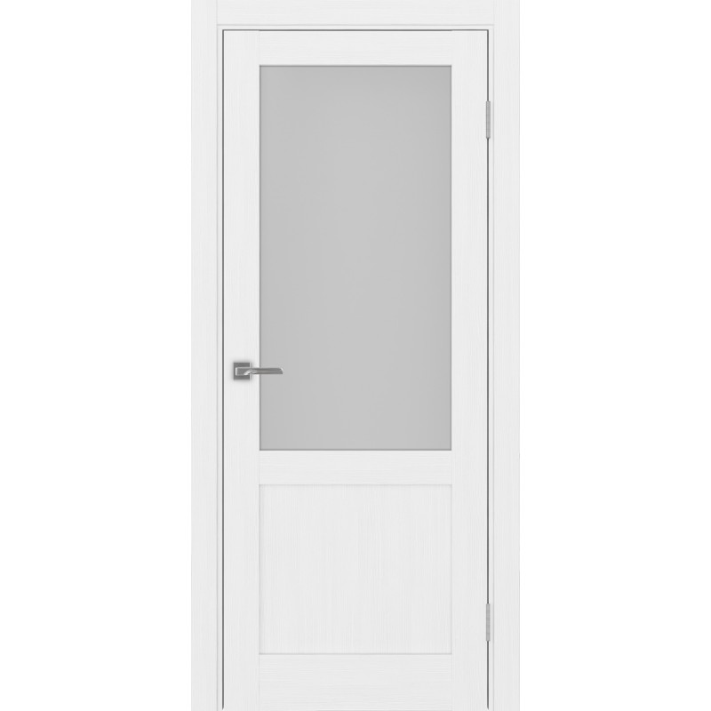 Межкомнатная дверь Турин 502.21, цвет белый лёд, заполнение Мателюкс, размер 200*60 см.