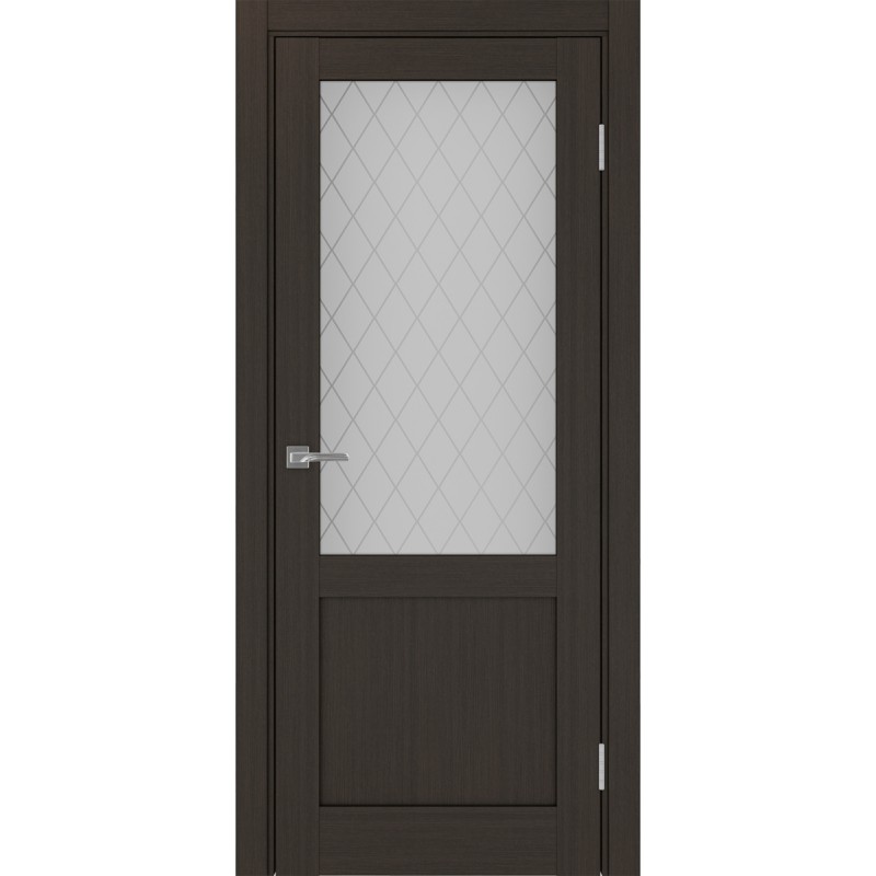 Межкомнатная дверь Турин 502.21, цвет венге FL, заполнение Кристалл бесцветное, размер 200*80 см.