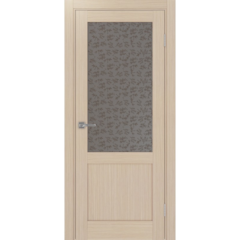 Межкомнатная дверь Турин 502.21, цвет дуб беленый FL, заполнение Дали бронзовое, размер 200*80 см.