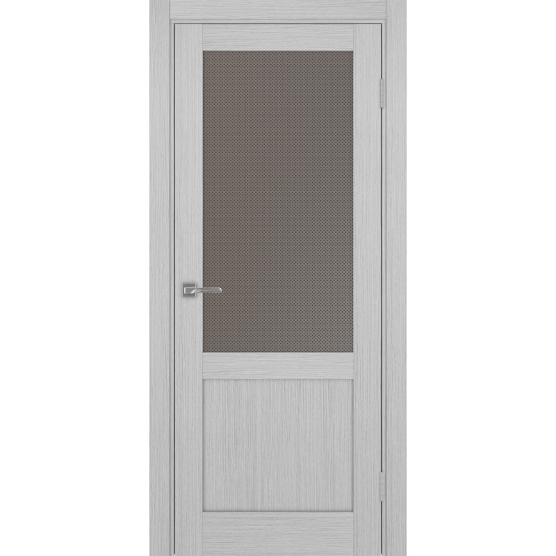 Межкомнатная дверь Турин 502.21, цвет дуб серый FL, заполнение Пунта бронзовое, размер 200*80 см.