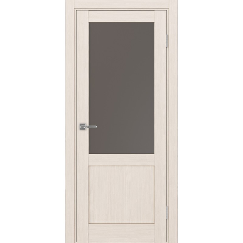 Межкомнатная дверь Турин 502.21, цвет ясень перламутровый, заполнение Бронза матовое, размер 200*80 см.