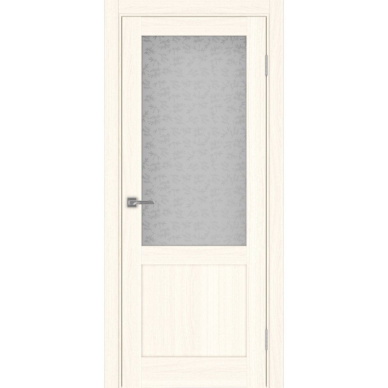 Межкомнатная дверь Турин 502.21, цвет ясень светлый, заполнение Дали бесцветное, размер 200*80 см.