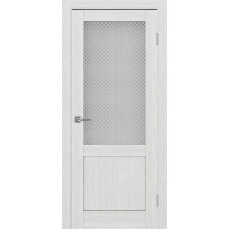 Межкомнатная дверь Турин 502.21, цвет ясень серебристый, заполнение Пунта бесцветное, размер 200*80 см.