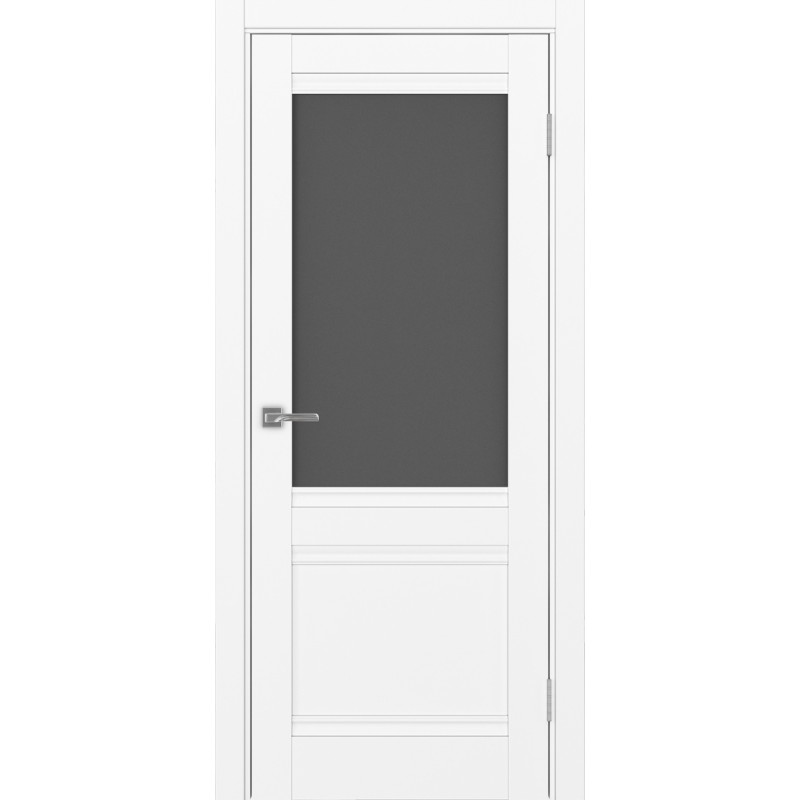 Межкомнатная дверь Турин 502U.21, цвет белый снежный, заполнение Графит матовое, размер 200*80 см.