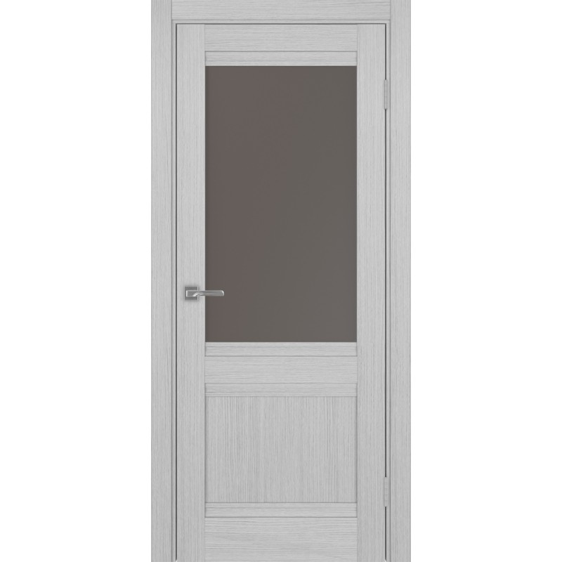 Межкомнатная дверь Турин 502U.21, цвет дуб серый FL, заполнение Бронза матовое, размер 200*80 см.