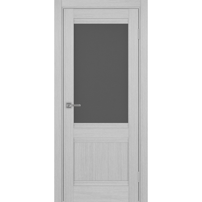 Межкомнатная дверь Турин 502U.21, цвет дуб серый FL, заполнение Графит матовое, размер 200*80 см.