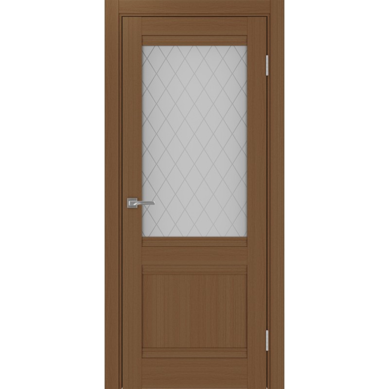 Межкомнатная дверь Турин 502U.21, цвет Орех NL Кристалл б.цв, размер 80*200 см.