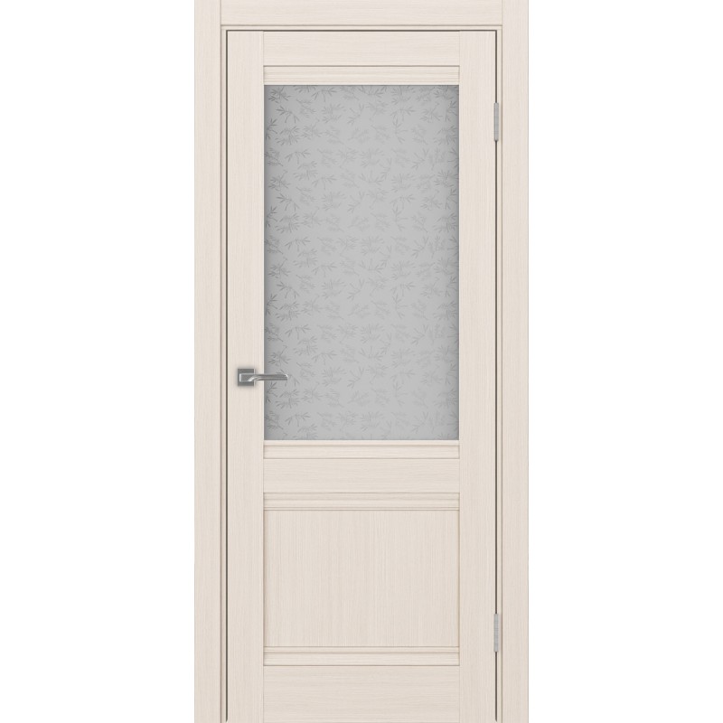 Межкомнатная дверь Турин 502U.21, цвет ясень перламутровый, заполнение Дали бесцветное, размер 200*80 см.