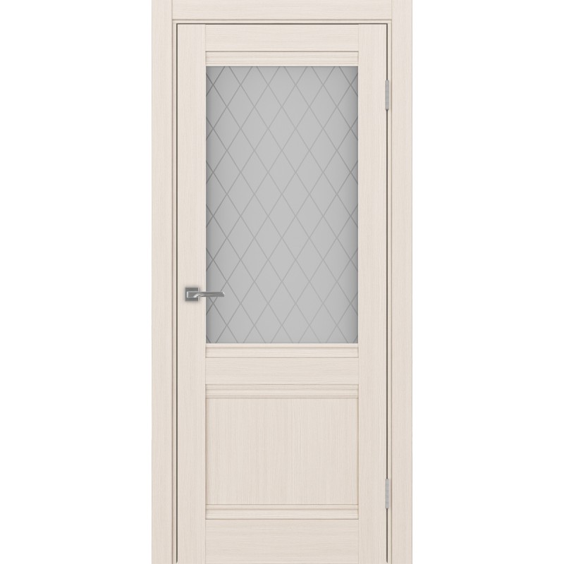 Межкомнатная дверь Турин 502U.21, цвет ясень перламутровый, заполнение Кристалл бесцветное, размер 200*80 см.