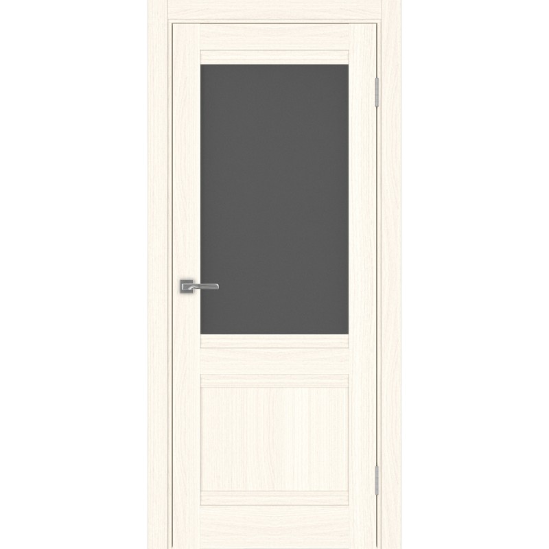 Межкомнатная дверь Турин 502U.21, цвет ясень светлый, заполнение Графит матовое, размер 200*80 см.