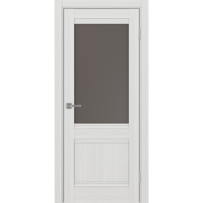 Межкомнатная дверь Турин 502U.21, цвет ясень серебристый, заполнение Бронза матовое, размер 200*80 см.