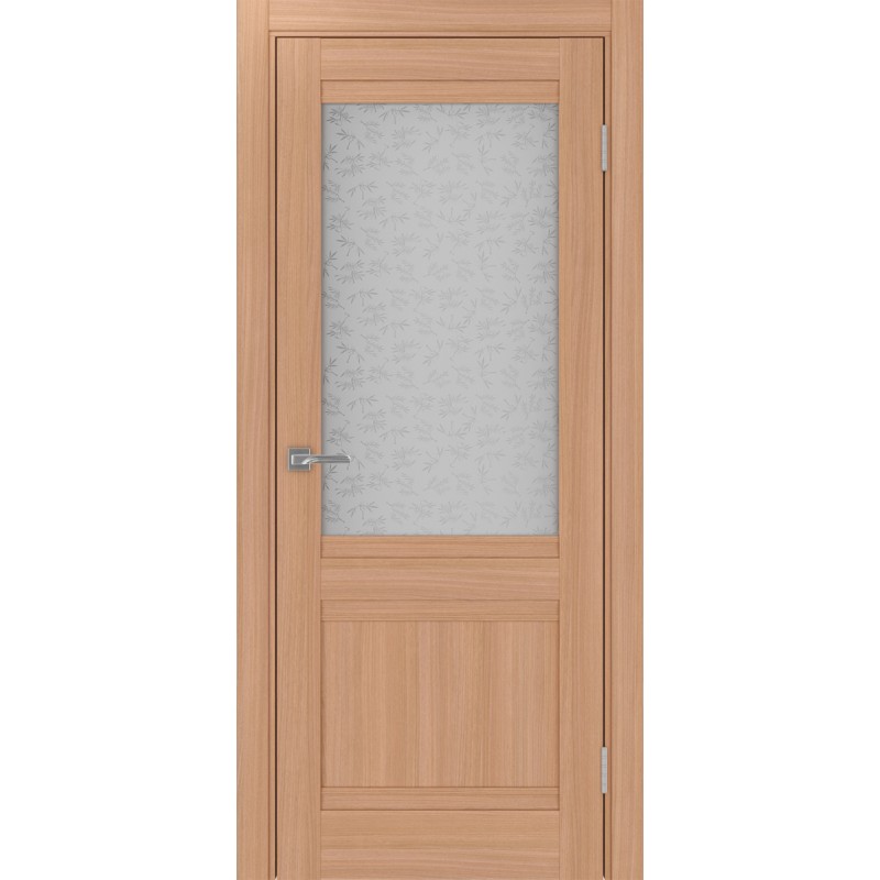 Межкомнатная дверь Турин 502U.21, цвет ясень тёмный, заполнение Дали бесцветное, размер 200*80 см.