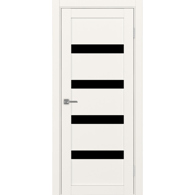 Межкомнатная дверь Турин 505.12, цвет, бежевый, заполнение LACчерный, размер 200*80 см.