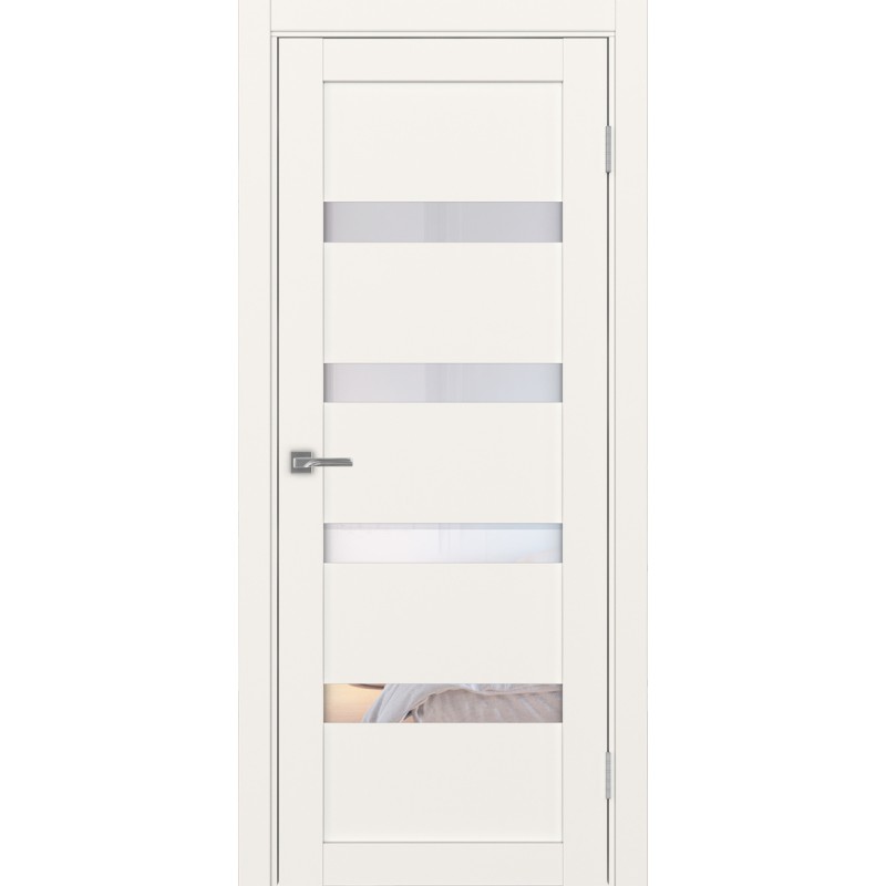 Межкомнатная дверь Турин 505.12, цвет, бежевый, заполнение Прозрачное, размер 200*80 см.