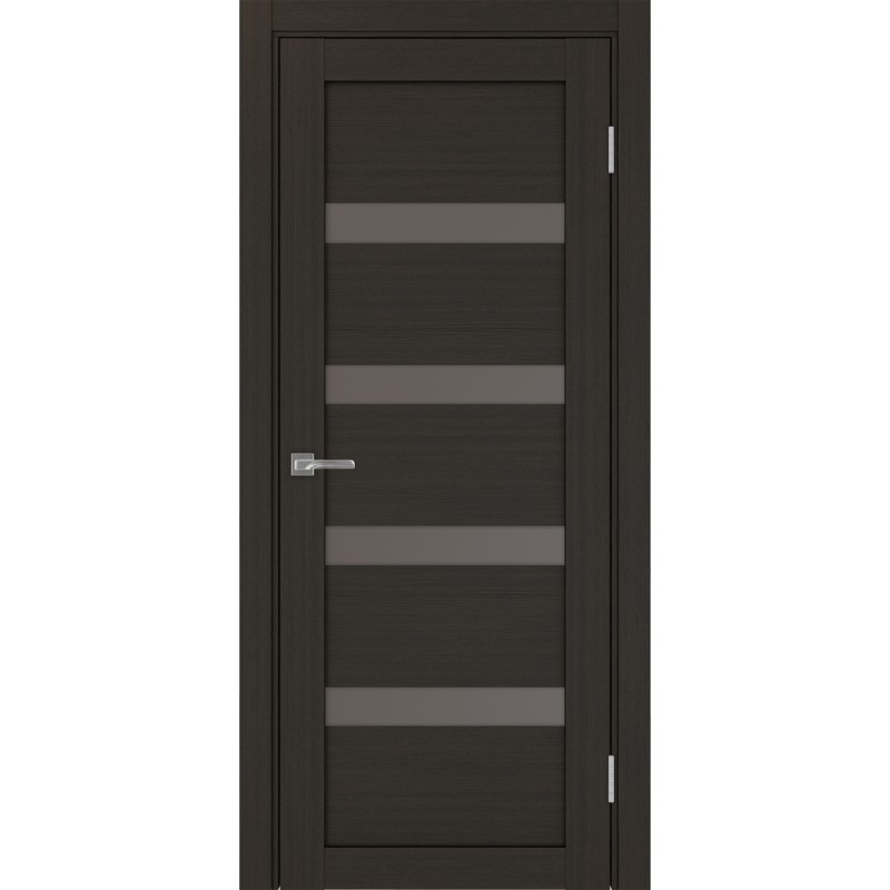 Межкомнатная дверь Турин 505.12, цвет венге FL, заполнение Бронза матовое, размер 200*80 см.