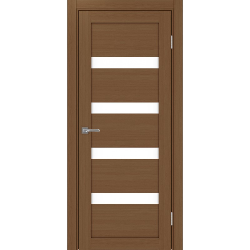 Межкомнатная дверь Турин 505.12, цвет орех NL, заполнение LACбелый, размер 200*80 см.