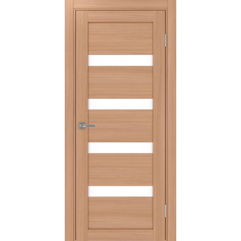 Межкомнатная дверь Турин 505.12, цвет ясень тёмный, заполнение LACбелый, размер 200*80 см.