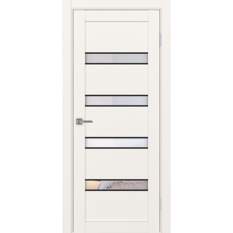 Межкомнатная дверь Турин 505.12 АПС молдинг SB, цвет, бежевый, заполнение Прозрачное, размер 200*80 см.