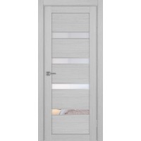 Турин 505AПC.12, цвет Дуб Серый FL, молдинг алюм.хром стекло Прозрачное, размер 80*200 см.