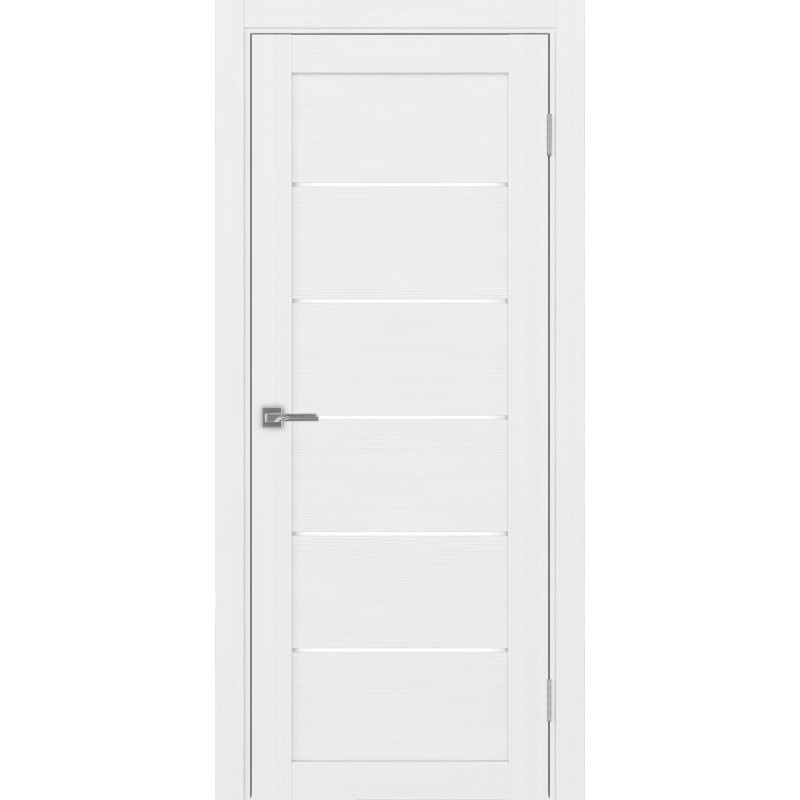 Межкомнатная дверь Турин 506.12, цвет белый лёд, заполнение LACбелый, размер 200*80 см.