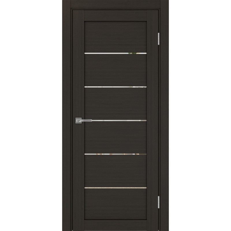 Межкомнатная дверь Турин 506.12, цвет венге FL, заполнение Зеркало, размер 200*80 см.