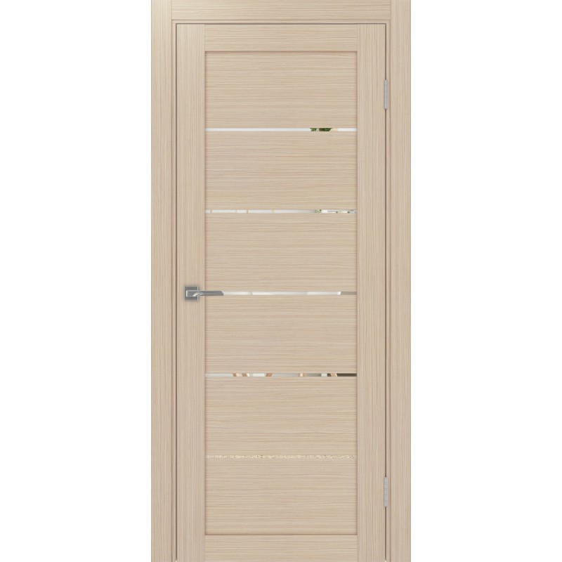 Межкомнатная дверь Турин 506.12, цвет дуб беленый FL, заполнение Зеркало, размер 200*80 см.