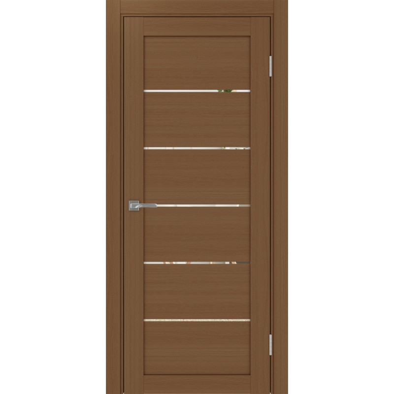 Межкомнатная дверь Турин 506.12, цвет орех NL, заполнение Зеркало, размер 200*80 см.