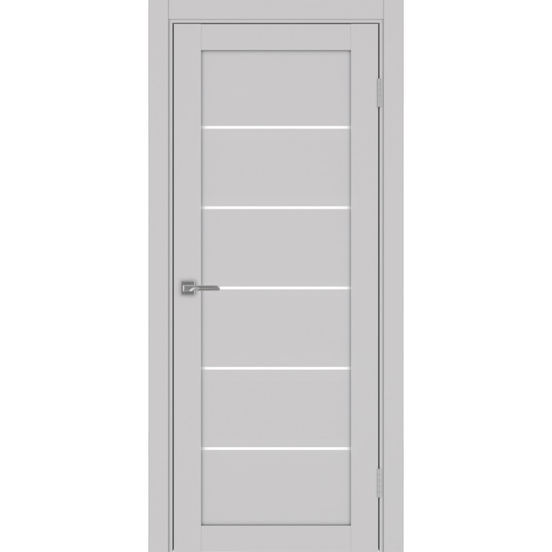 Межкомнатная дверь Турин 506.12, цвет пепельный, заполнение LACбелый, размер 200*80 см.