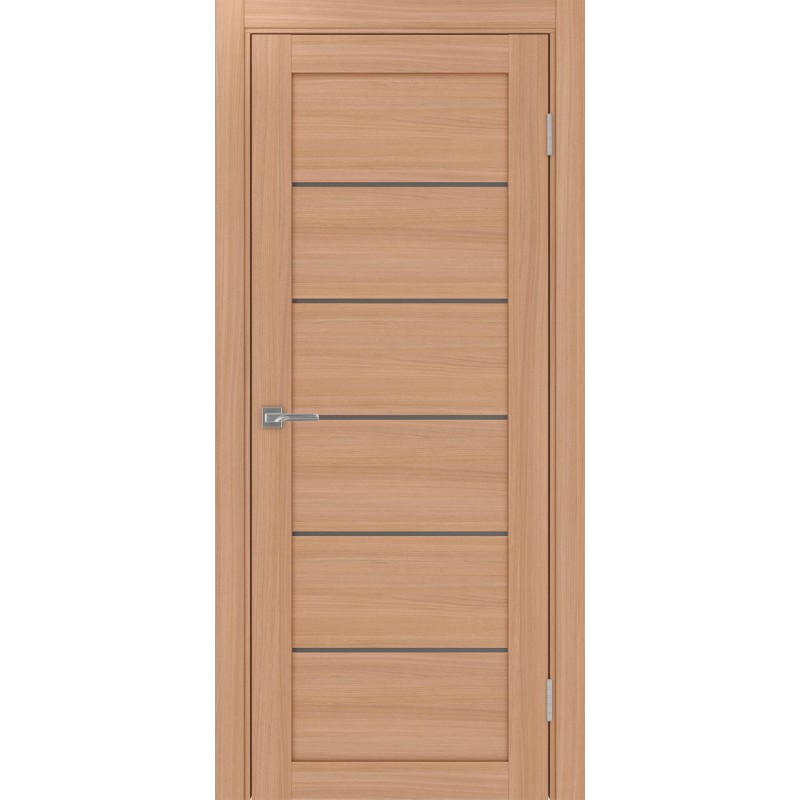 Межкомнатная дверь Турин 506.12, цвет ясень тёмный, заполнение Бронза матовое, размер 200*80 см.