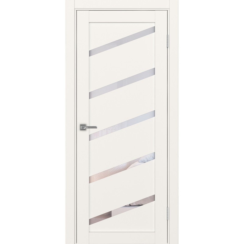 Межкомнатная дверь Турин 506У.112, цвет, бежевый, заполнение Прозрачное, размер 200*80 см.