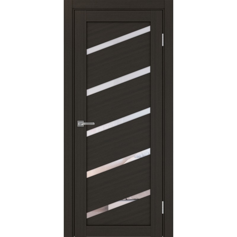 Межкомнатная дверь Турин 506У.112, цвет венге FL, заполнение Прозрачное, размер 200*80 см.