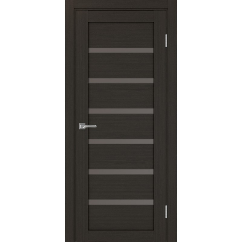 Межкомнатная дверь Турин 507.12, цвет венге FL, заполнение Бронза матовое, размер 200*80 см.