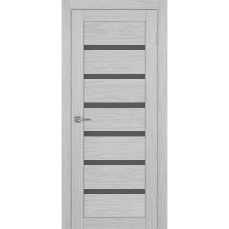 Межкомнатная дверь Турин 507.12, цвет дуб серый FL, заполнение Графит матовое, размер 200*80 см.