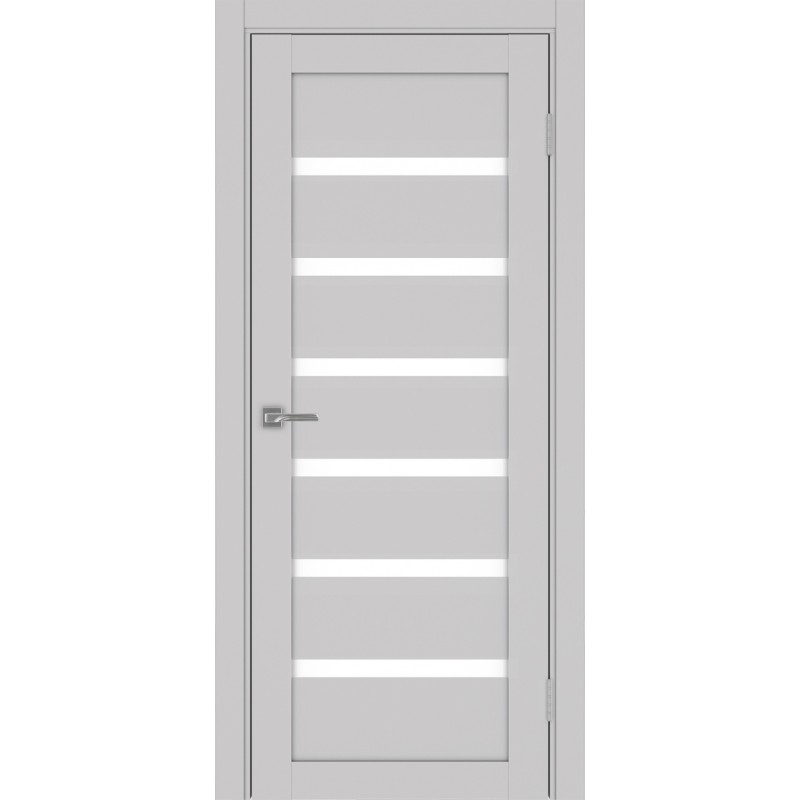 Межкомнатная дверь Турин 507.12, цвет пепельный, заполнение LACбелый, размер 200*80 см.