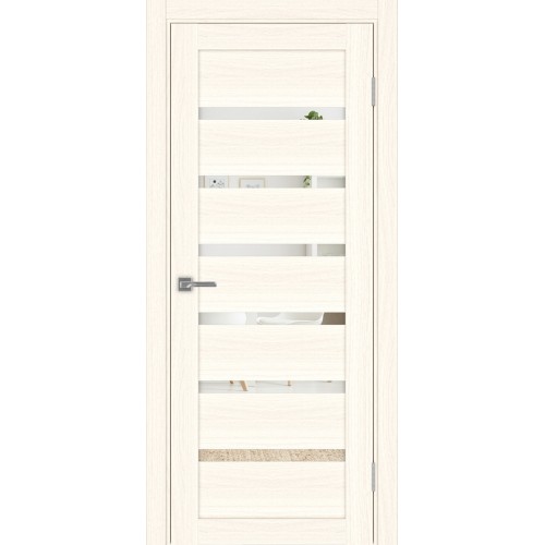 Турин 507.12, цвет ясень светлый, заполнение Зеркало, размер 200*80 см.