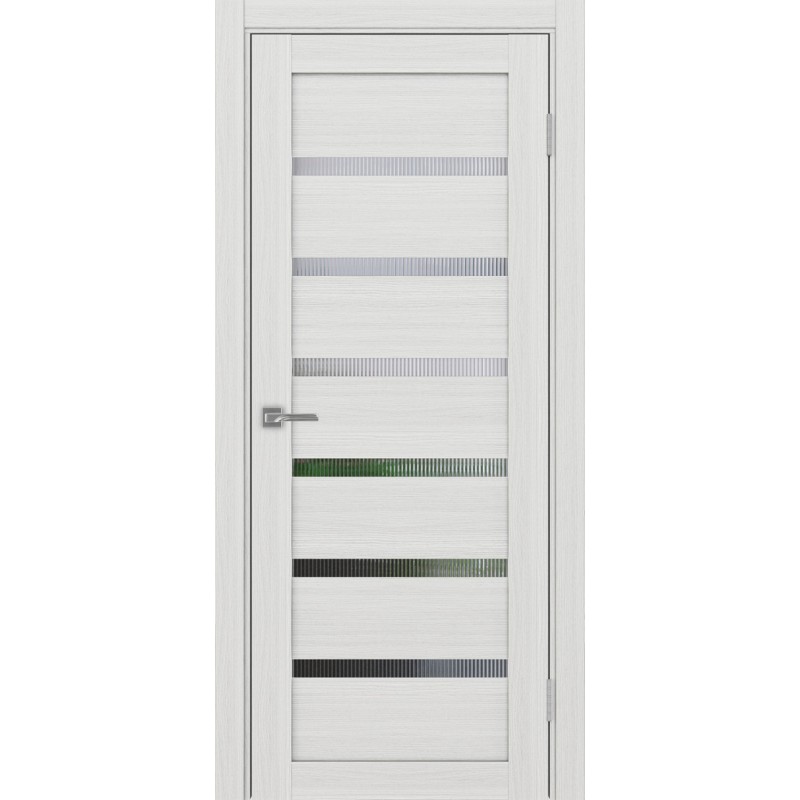 Межкомнатная дверь Турин 507.12, цвет ясень серебристый, заполнение Мору, размер 200*80 см.